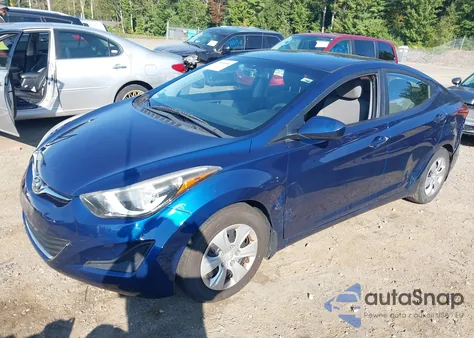 2016 Hyundai Elantra Se/Sport/Limited from USA, damaged, VIN 5NPDH4AE6GH665767